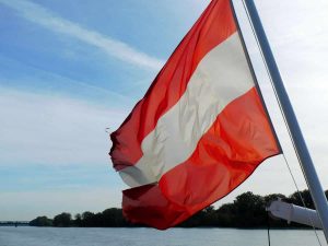 Austrian flag (Photo: Jan Gruber).