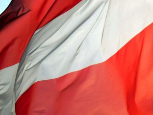 Österreichische Flagge (Foto: Jan Gruber).