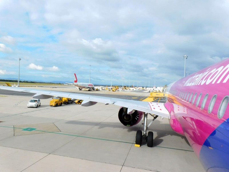 Wizz Air am Flughafen Wien (Foto: Robert Spohr).