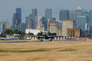 First type landing at London City Airport (Photo: Embraer).