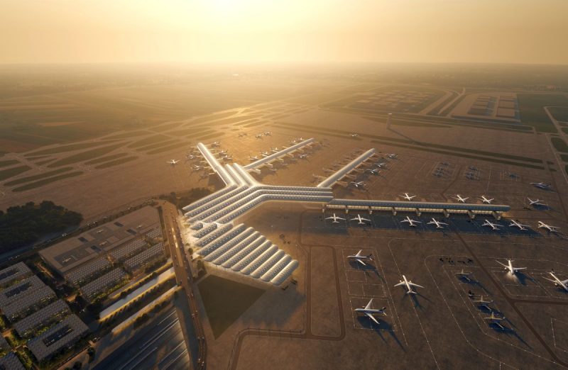 New Polish central airport (rendering: CPK):