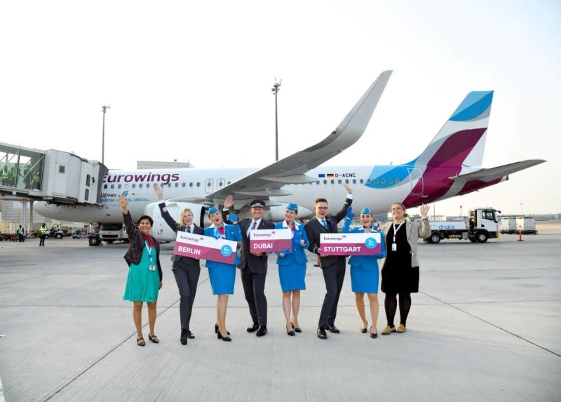 First flights to Dubai from Stuttgart and Berlin (Photo: Eurowings).