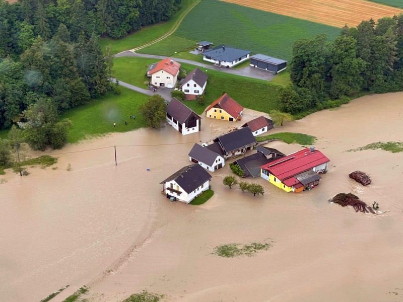 Hochwasser (Foto: Roman Gaggl/Bundesheer).