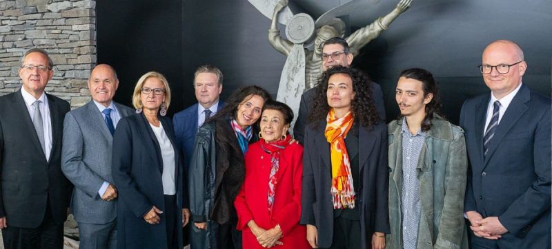 High-ranking representatives unveiled the memorial (Photo: Flughafen Wien AG).