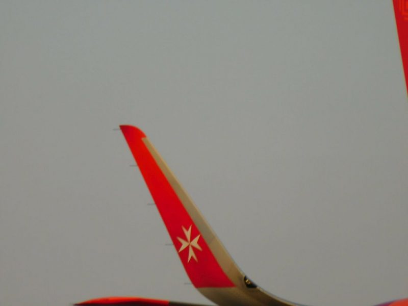 Sharklet eines Airbus A320 von Air Malta (Foto: Jan Gruber).