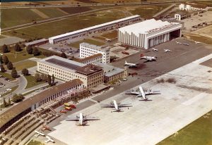 Flughafen Stuttgart-Echterdingen im Jahr 1958 (Foto: Archiv Flughafen Stuttgart).