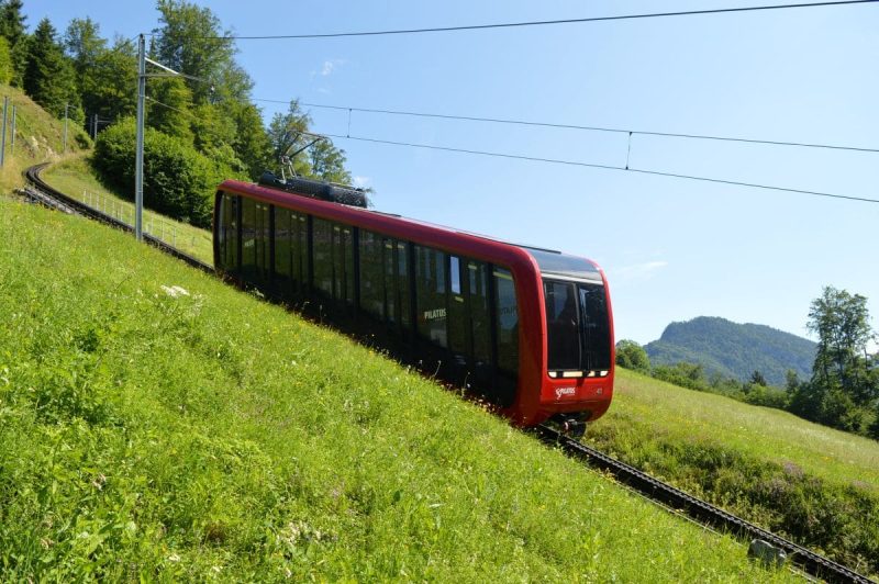 Pilatus Zahnradbahn (Foto: Pilatus-Bahnen AG).