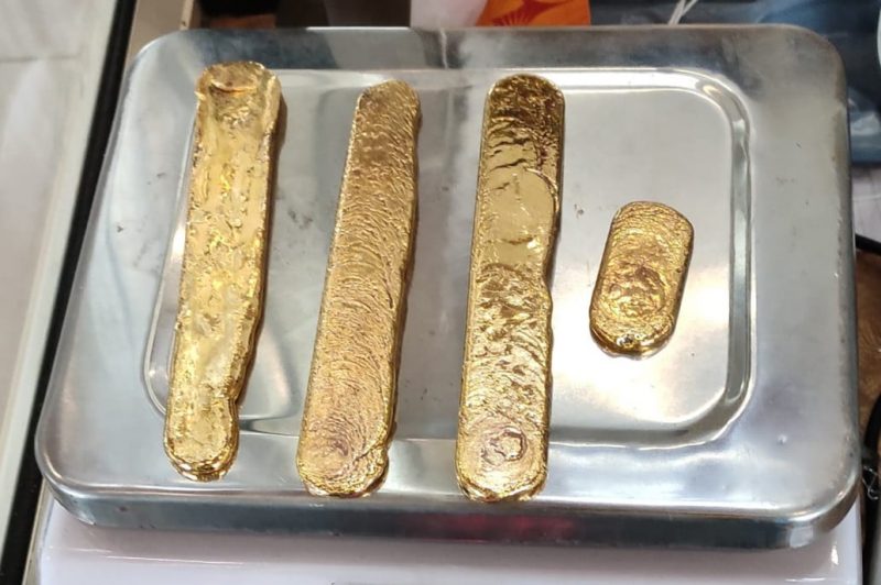 The smuggler had this gold in his rectum (Photo: Commissionerate of Customs (Preventive), Cochin).
