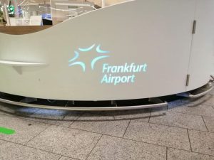 Logo of Frankfurt am Main Airport (Photo: Jan Gruber).