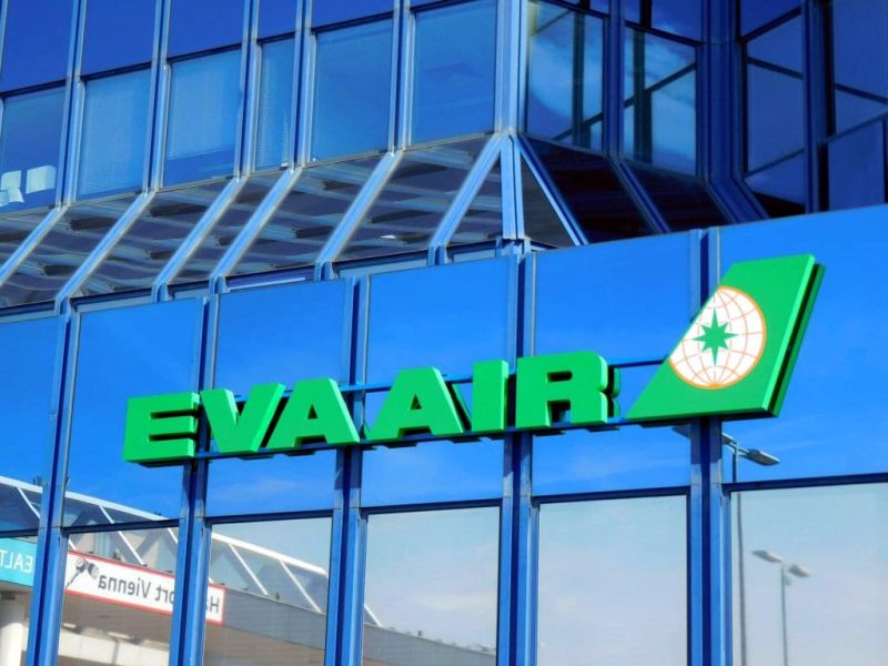 Logo von Eva Air (Foto. René Steuer).