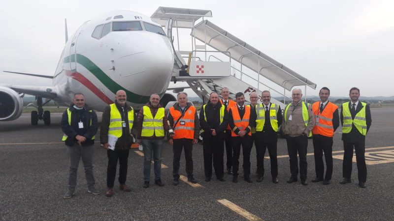 Nach dem ENAC-Abnahmeflug erhielt man AOC und Betriebsgenehmigung (Foto: Aeroitalia).