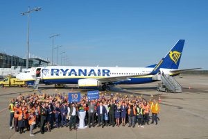 10 Jahre Ryanair in NUE (Foto: Max Haselmann/Airport Nürnberg).