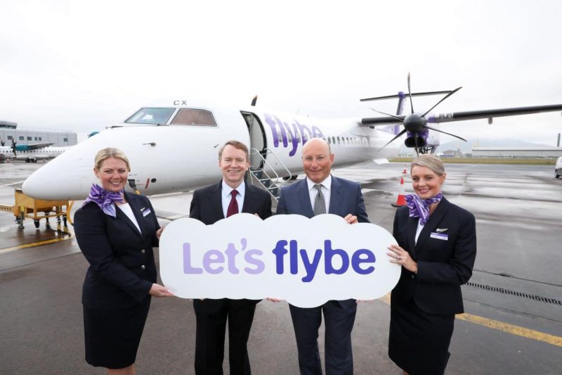 Erstflug der neuen Flybe (Foto: Belfast City Airport).