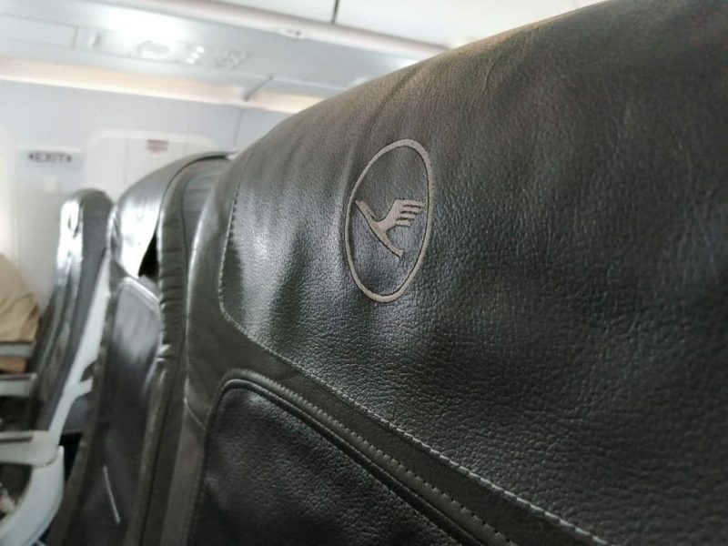 Seat in a Lufthansa A320 (Photo: Jan Gruber).