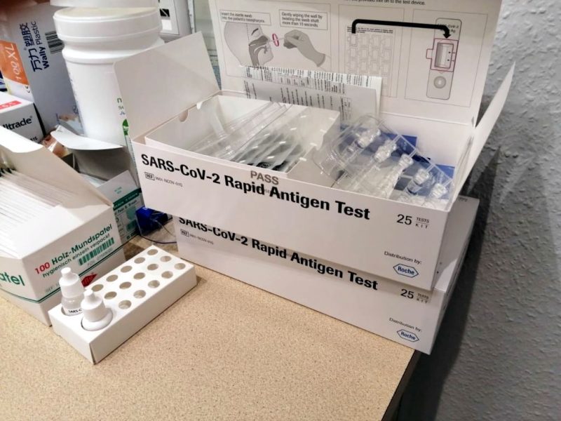 Rapid antigen test kits (Photo: Jan Gruber).