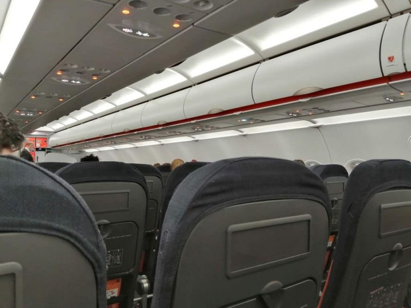 Seats on board an Easyjet A320neo (Photo: Robert Spohr).