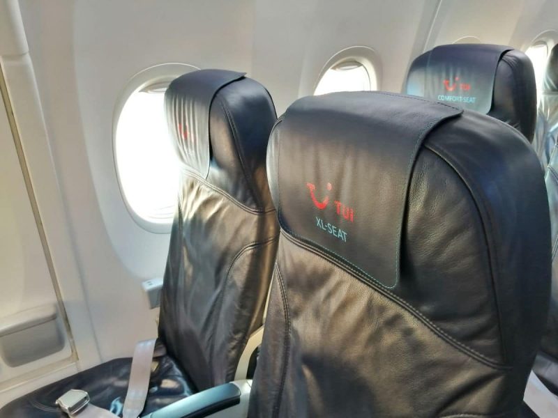 Seats in a Boeing 737-800 (Photo: Jan Gruber).