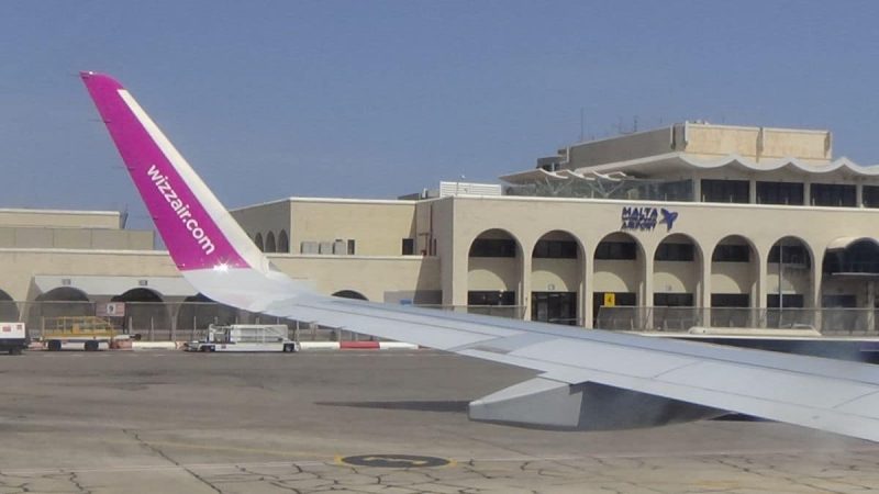 Wizz Air am Flughafen Malta (Foto: Amely Mizzi).