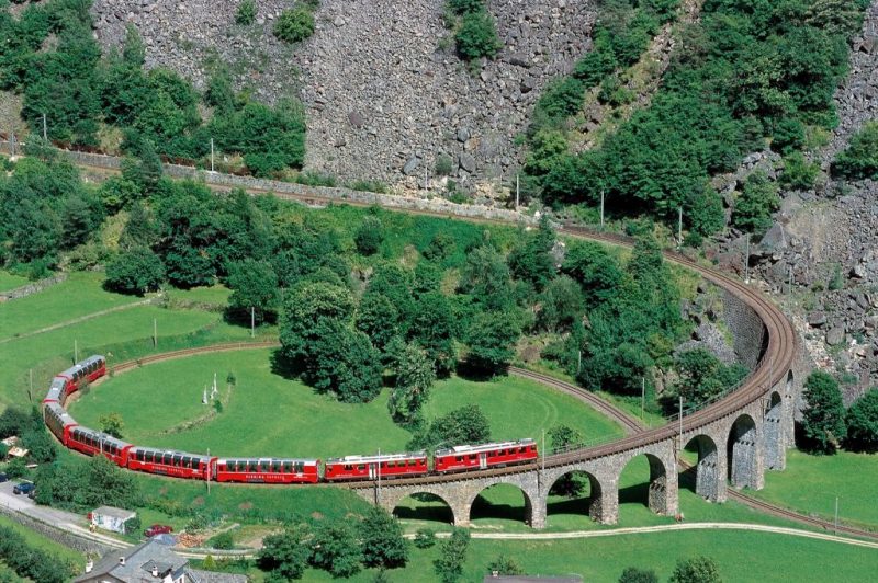 Bernina Express (Foto: Räthische Bahn).