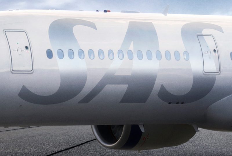 SAS logo on an airplane (Photo: SAS).