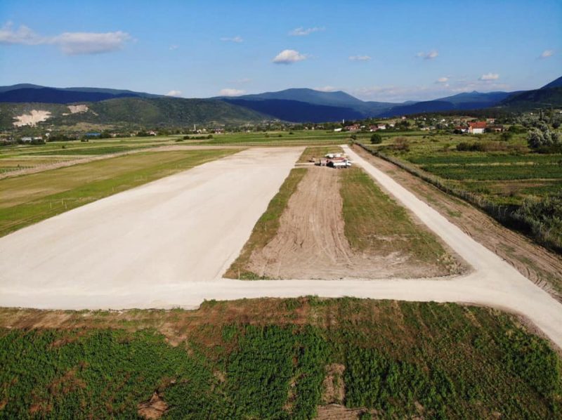 Die Pisten-Simulation aus Beton in Bihac (Foto: Aerodrom Bihać)