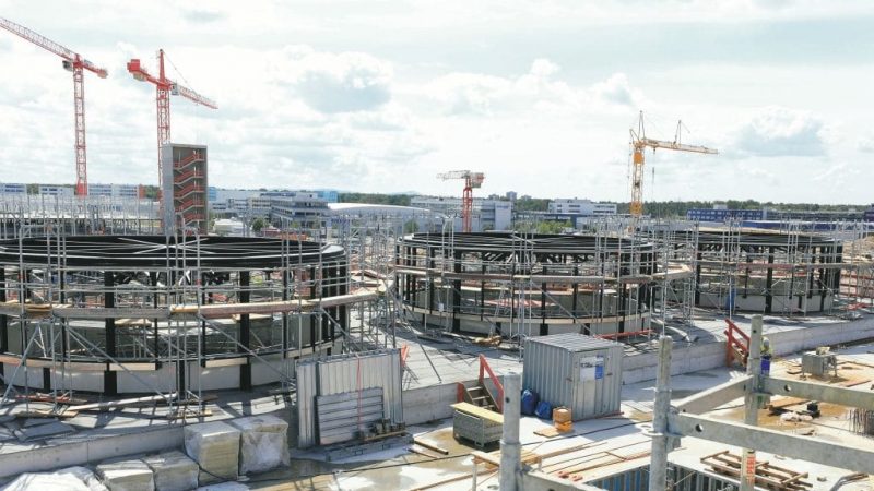 Construction site of Terminal 3 at Frankfurt Airport (Photo: Fraport AG).