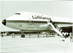 Erstlandung am 12. Juli 1970 (Foto: Airport Nürnberg).