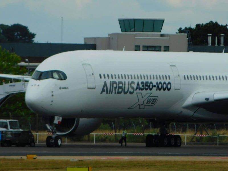 Airbus A350-1000 in Werkslackierung (Foto: Jan Gruber).