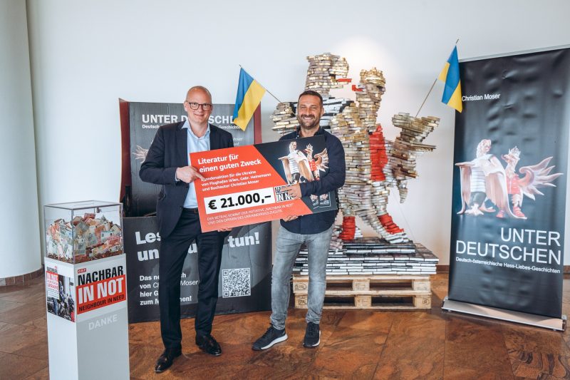 21.000 Euro gehen an die Ukraine-Hilfe (Foto: Flughafen Wien AG).