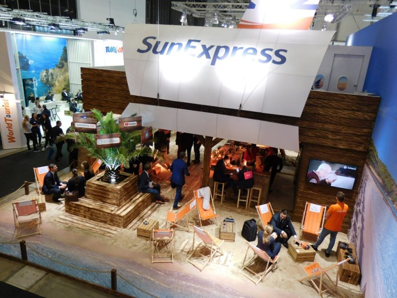 SunExpress booth at ITB 2018 (Photo: René Steuer).