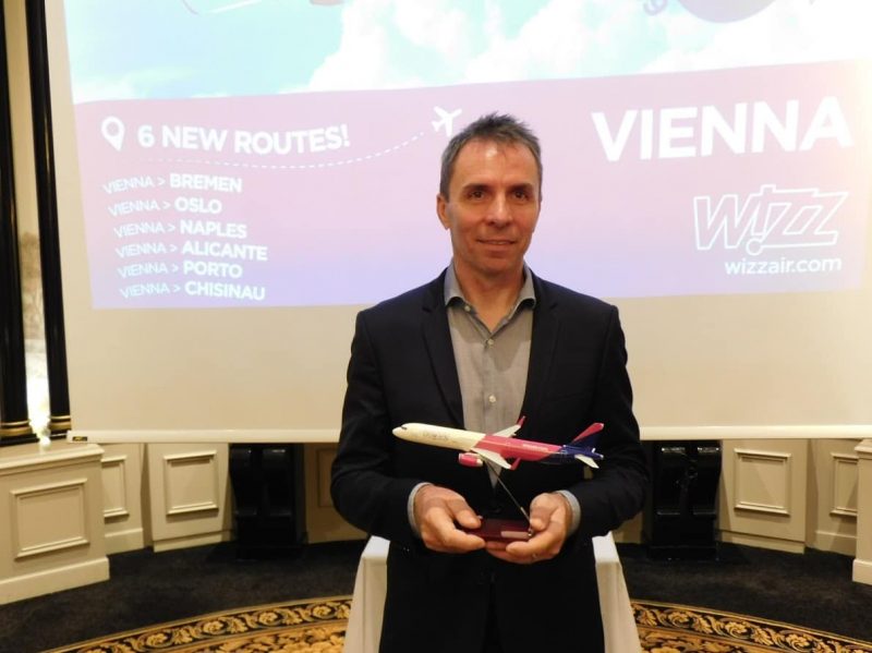 Wizzair boss Jozsef Varadi in Vienna (Photo: Jan Gruber).