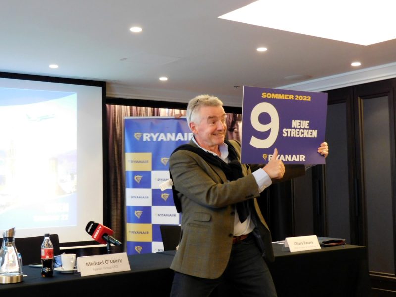 Michael O'Leary in Vienna (Photo: Jan Gruber).