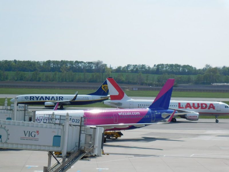 Ryanair, Wizz Air und Lauda Europe am Flughafen Wien (Foto: Jan Gruber).