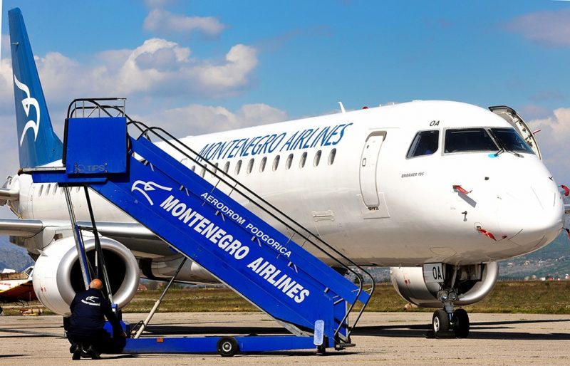 Embraer 195 (Photo: Montenegro Airlines).