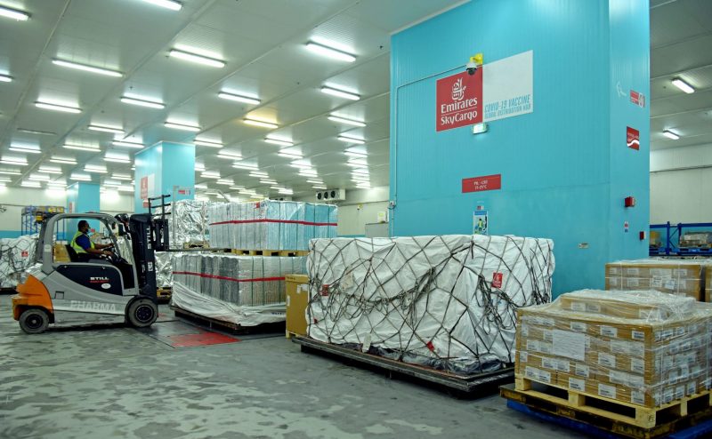 The carrier has so far transported more than 75 million doses of COVID-19 vaccines (Photo: Emirates).