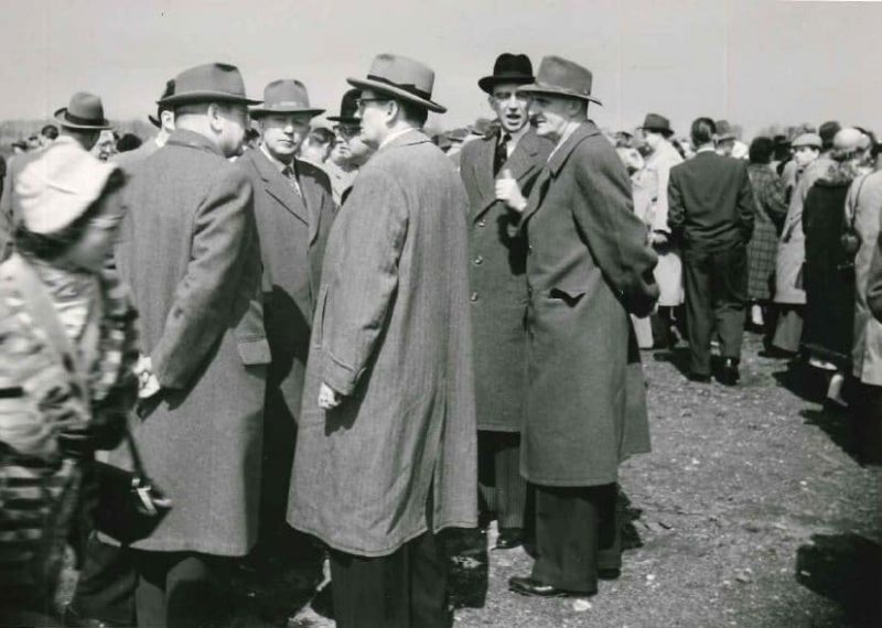 Original pictures of the airport opening in 1956 (Photo: Mönchengladbach Airport).