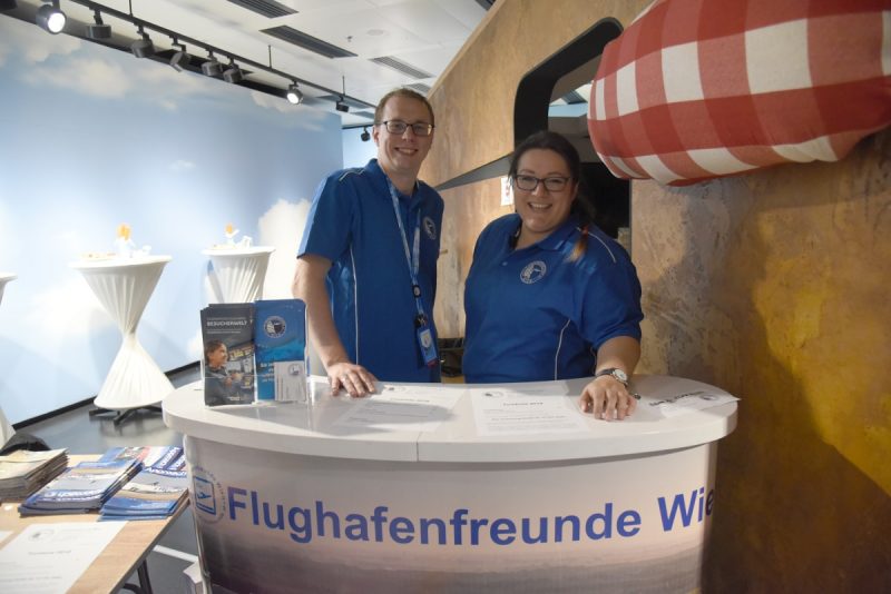 Gernot Kastner und Claudia Winkler (Foto: Flughafenfreunde Wien).