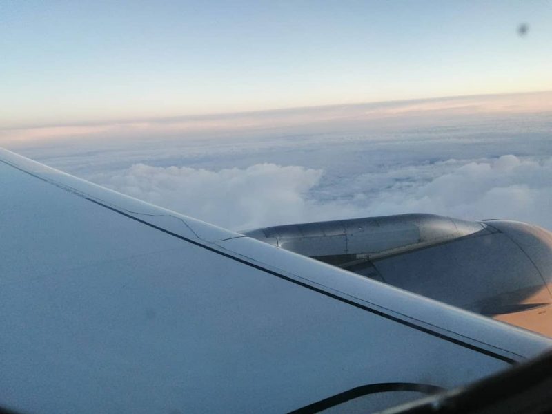 View from the window of an Airbus A319 (Photo: Jan Gruber).