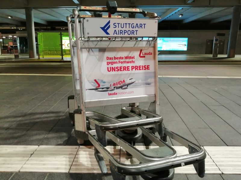 Luggage trolley at Stuttgart Airport (Photo: Jan Gruber).