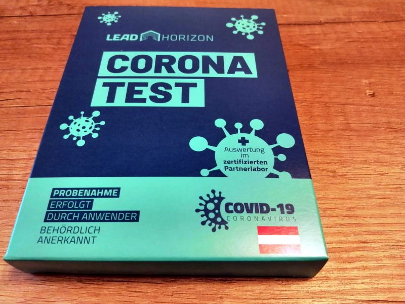 Front of the PCR test kit (Photo: Jan Gruber).