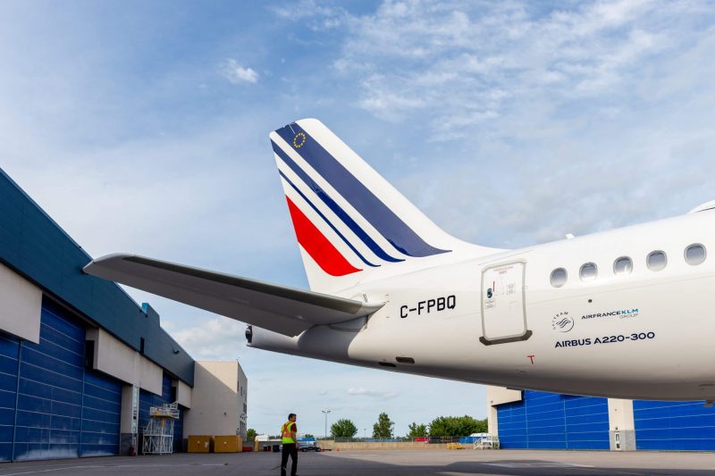 The first Airbus A220-300 for the carrier (Photo: Air France).