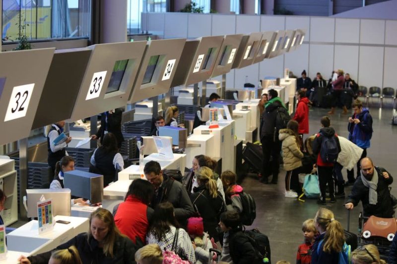 Check-in counter at Salzburg Airport (Photo: Salzburg Airport Presse).