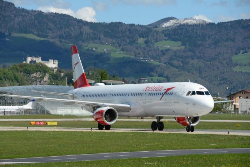 Austrian Airlines am Flughafen Salzburg (Foto: Salzburg Airport Presse).