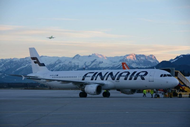 Finnair am Flughafen Salzburg (Foto: Salzburg Airport Presse),