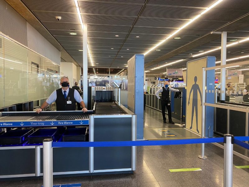 Security check at Stuttgart-Echterdingen Airport (Photo: FraSec).