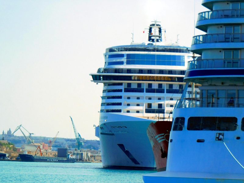 Kreuzfahrtschiffe im Grand Harbour Valletta (Foto: Amely Mizzi).