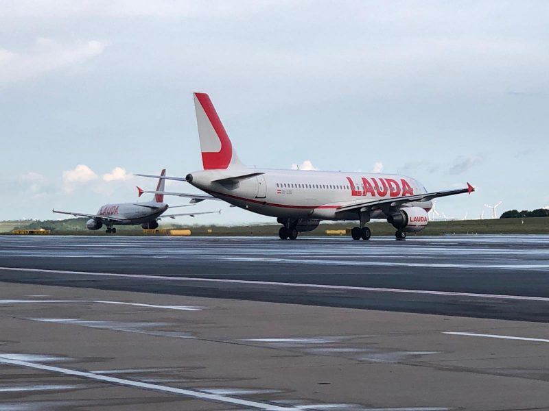 Lauda-A320 wurden aus Wien ausgeflogen (Foto: Lauda Piloten).
