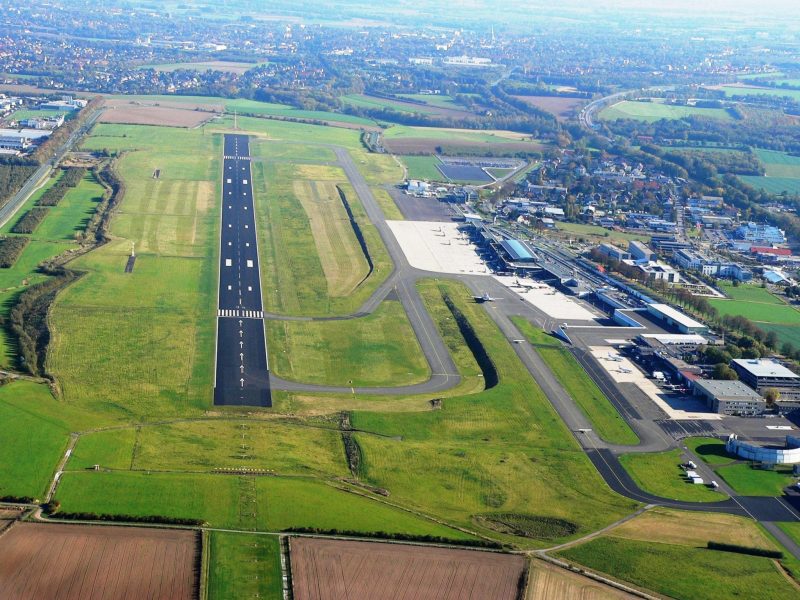 Runway des Dortmunder Flughafens (Foto: Dortmund Airport / Aerowest GmbH).
