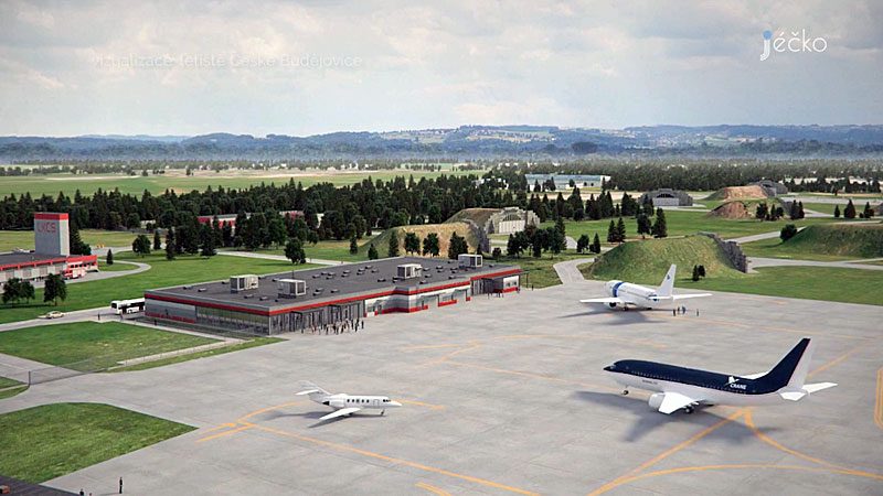 Simulation of Ceske Budejovice Airport