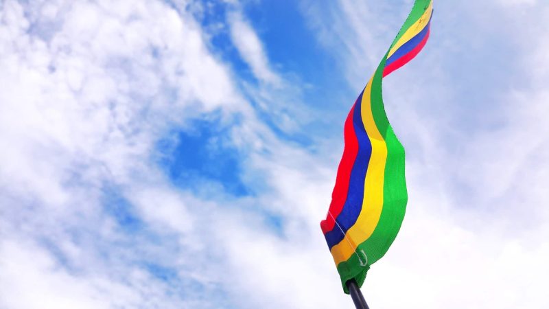 Flagge von Mauritius (Foto: Unsplash/Shubham Beeharry).